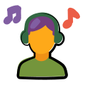 écouter de la musique avec un casque icon