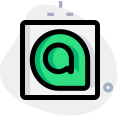 Allo logotype with speech bubble made by google icon