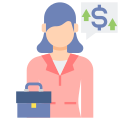 Saleswoman icon