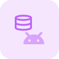 Database of an Android smartphone operating system icon