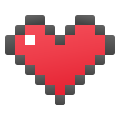 Coração de pixel icon