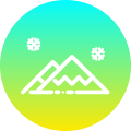 external-hills-winter-gradients-amoghdesign icon