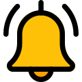 Reminder ringing alarm symbol isolated on white background icon