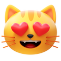 Smiling Cat With Heart Eyes icon