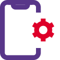 Smartphone advance feature setting and preferences icon