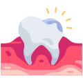 odontoiatria-cavità-esterna-goofy-flat-kerismaker icon