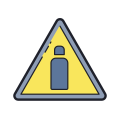 Gas Cylinders Hazard icon