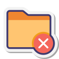 Excluir pasta icon