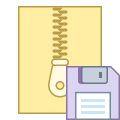 Zip-Archiv speichern icon