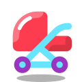 Menino carrinho de criança icon