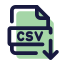 エクスポートCSV icon