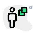 Copy function of user handling computer layout icon