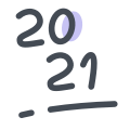 nouvel an 2021 icon