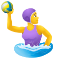 женщина-играет в водное поло icon
