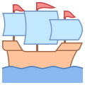 Großes Segelschiff icon