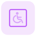 Disability section for the physical challenged way icon