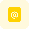 Contact card organizer icon