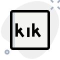 Kik instant messenger logo from the canadian company Kik interactive icon