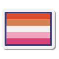bandiera lesbica icon