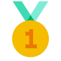 Medalha de primeiro lugar icon