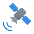 信号を送信する衛星 icon