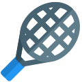 Tennis racket with stronger fins for its kinetic energy icon