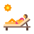 Woman Sunbathing icon