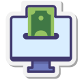 Transferencia de dinero en línea icon