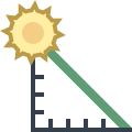 élévation du soleil icon