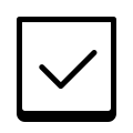 Ausgefüllte Checkbox icon