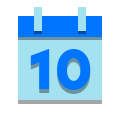 Calendrier 10 icon