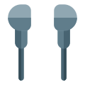 High base sound quality earphones connection with multiple device support icon