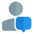 Digital device online messenger for chatting and texting icon