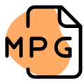 MPG file is a common video file that uses a digital video format and audio icon