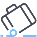 Suitcase Rolling icon