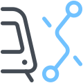 路面電車の路線 icon