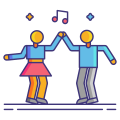 couples-externes-danse-flaticons-lineal-color-flat-icons-2 icon