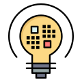 外部灯泡数据科学和网络安全 Flatart 图标线性颜色 Flatarticons icon