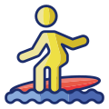 Skimboarding icon