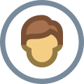 丸で囲んだユーザ男性の肌タイプ4 icon