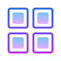 quatro quadrados icon