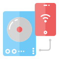 Connect Speaker to Smartphone icon