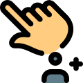Add user multiple user with single touch icon
