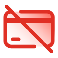 No Credit Cards icon