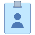 Mitarbeiterkarte icon