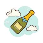 Champagnerflasche icon