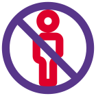 Restriction of a non-airport authority personnel banned icon
