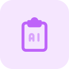 Advanced machine learning research checklist isolated on a white back icon