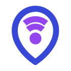 Map marker wifi icon