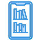 外部在线图书馆教育和学习-itim2101-blue-itim2101-2 icon